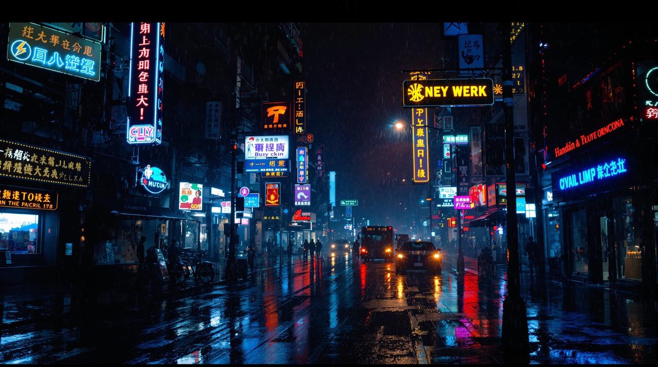 窝窝午夜影院作品《霓虹深处》剧照1